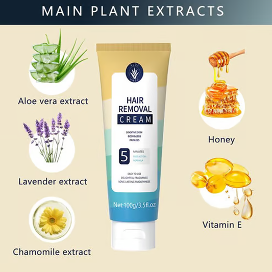 🔥Crema depilatoria indolore per tutto il corpo, per uomo e donna – Delicata su tutte le zone del corpo