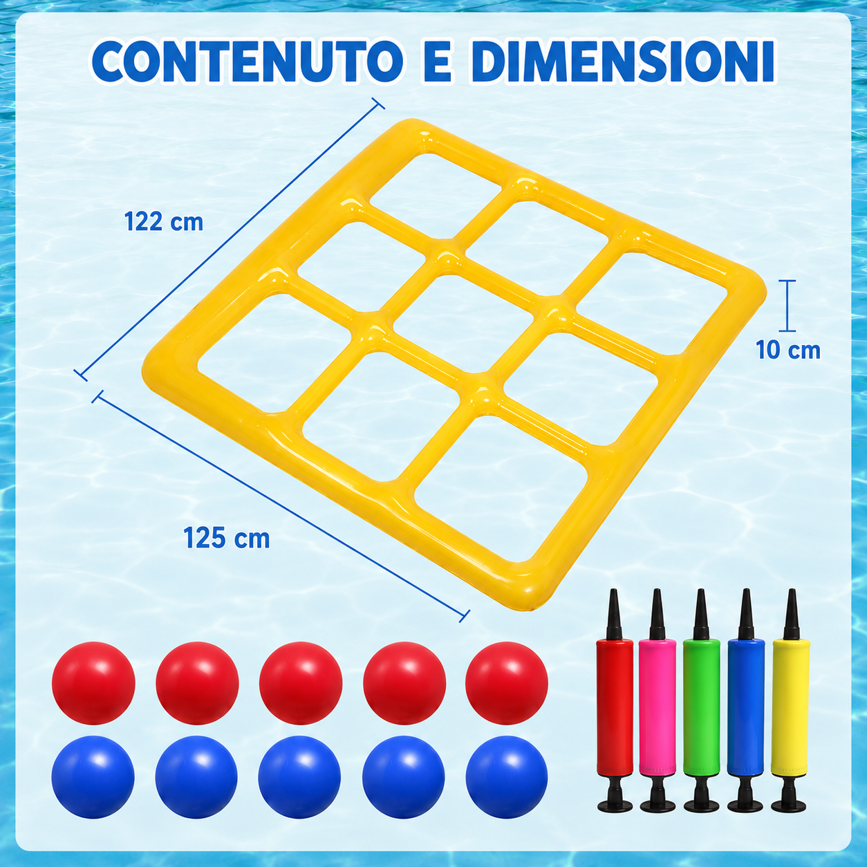 🔥💦L'estate è troppo corta per i soliti galleggianti noiosi! 🏝️Set di giochi acquatici gonfiabili