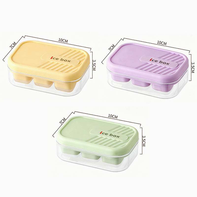 🎁OFFERTA 1+1 GRATIS! 🧊Cubetti di ghiaccio perfetti, senza sforzo--Mini vassoio per cubetti di ghiaccio – 6 scomparti