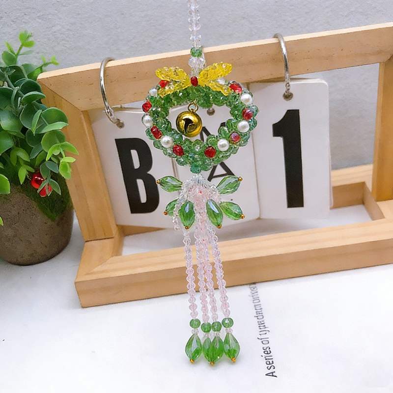 💖Buona fortuna per la tua auto | 🌈Ciondolo per auto con perline di cristallo 🪷