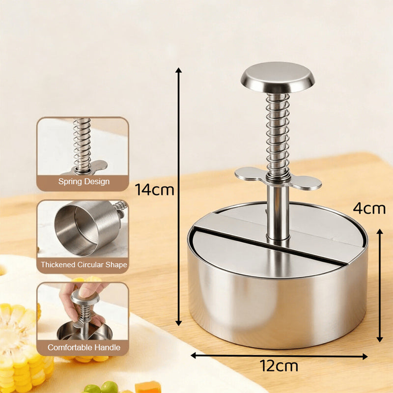🍔Pressa per hamburger in acciaio inox | Prepara facilmente hamburger perfettamente uniformi