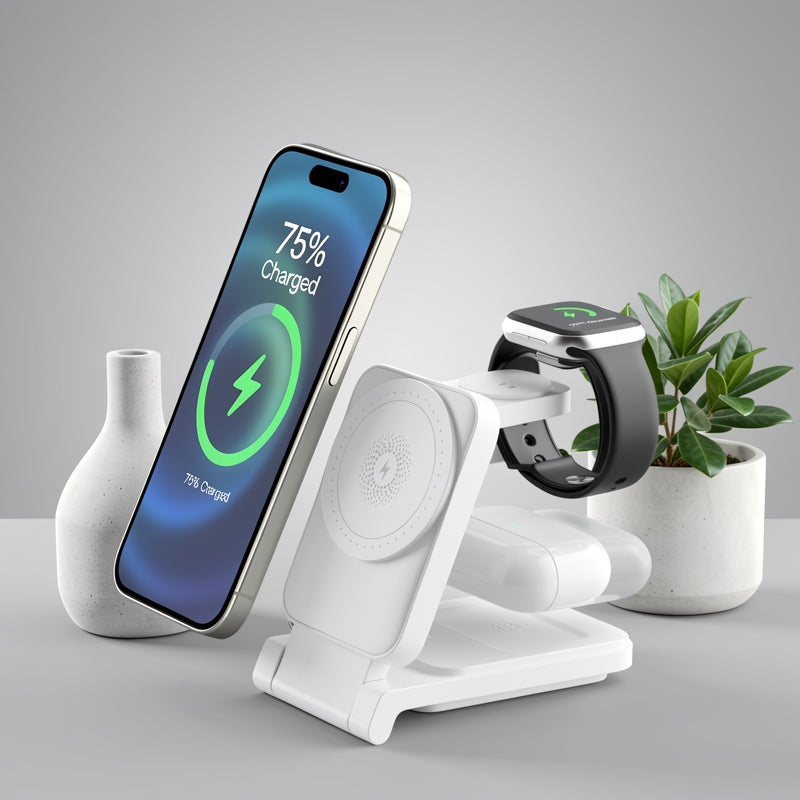 🔥Nuovi arrivi 2026: 48% di sconto per un periodo limitato!🔥Caricabatterie wireless magnetico pieghevole 3 in