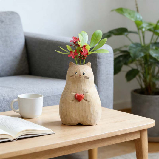 🐱Vaso Chonky Cat con cuore