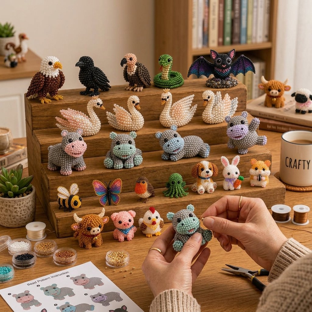💸Riduzione di prezzo a tempo limitato🐦Il tuo nuovo hobby preferito è arrivato! -- Kit fai da te per creare piccoli animali 3D con perline