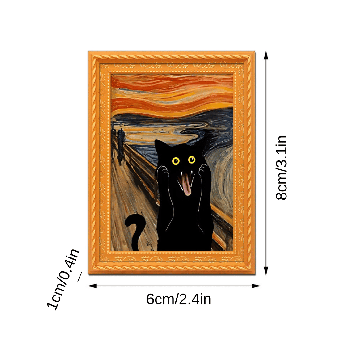 ๐น Calamite da frigo a forma di gatto - Decorazioni con cornice a forma di gatto per la casa e l'ufficio ๐ฑโจ