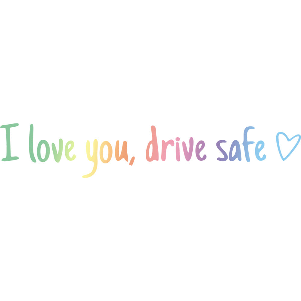 💖“I Love You Drive Safe“ adesivi a specchio