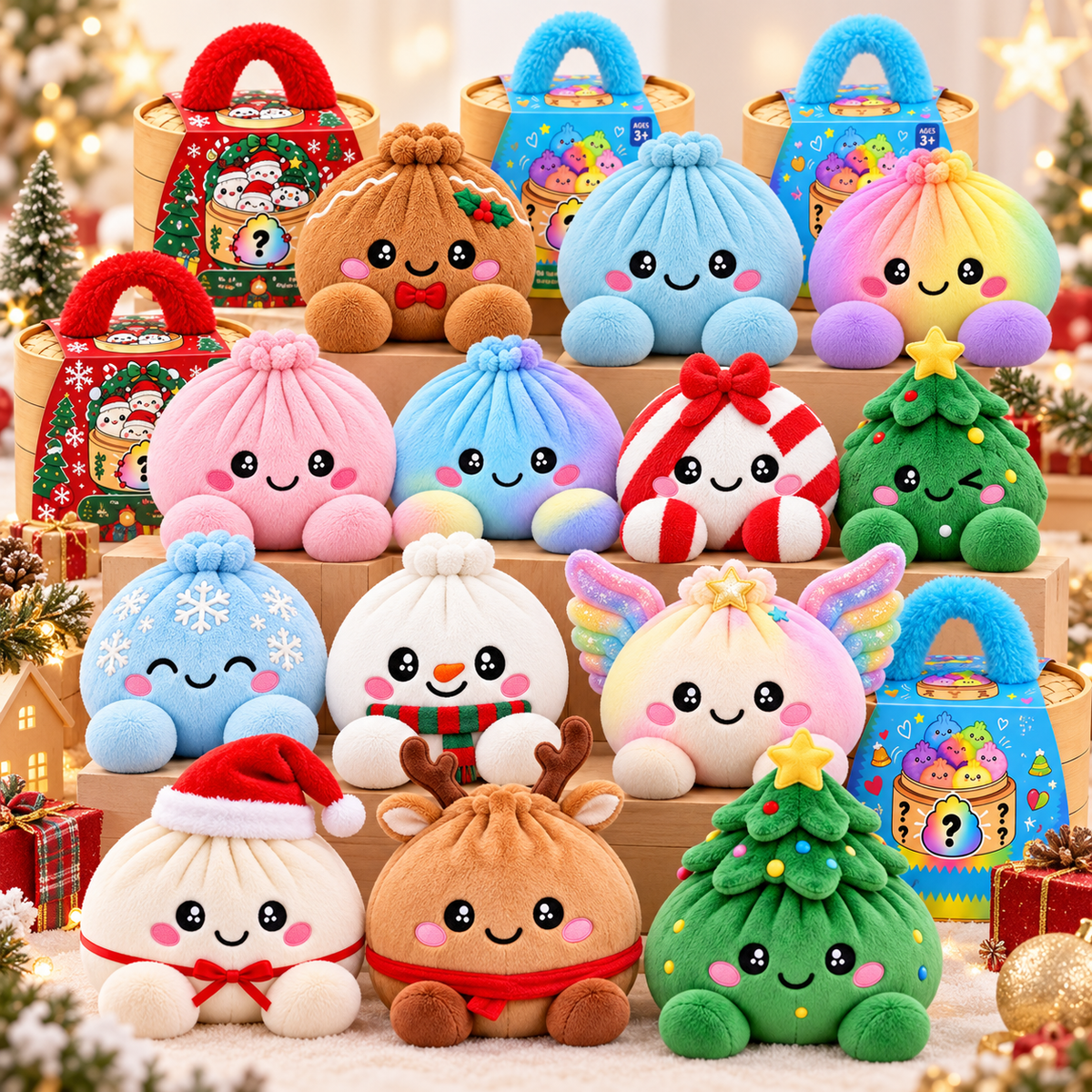 🎄🥟 Peluche Ravioli di Natale – Il regalo che apriranno, abbracceranno e mostreranno a tutti