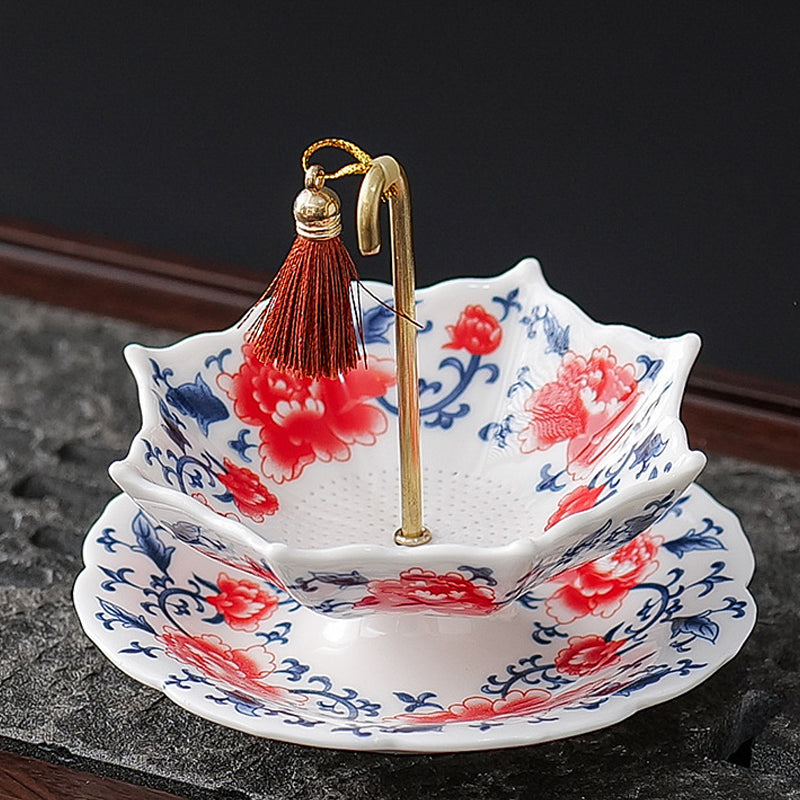 🍵 Un pezzo da tè in ceramica senza tempo per l'intenditore