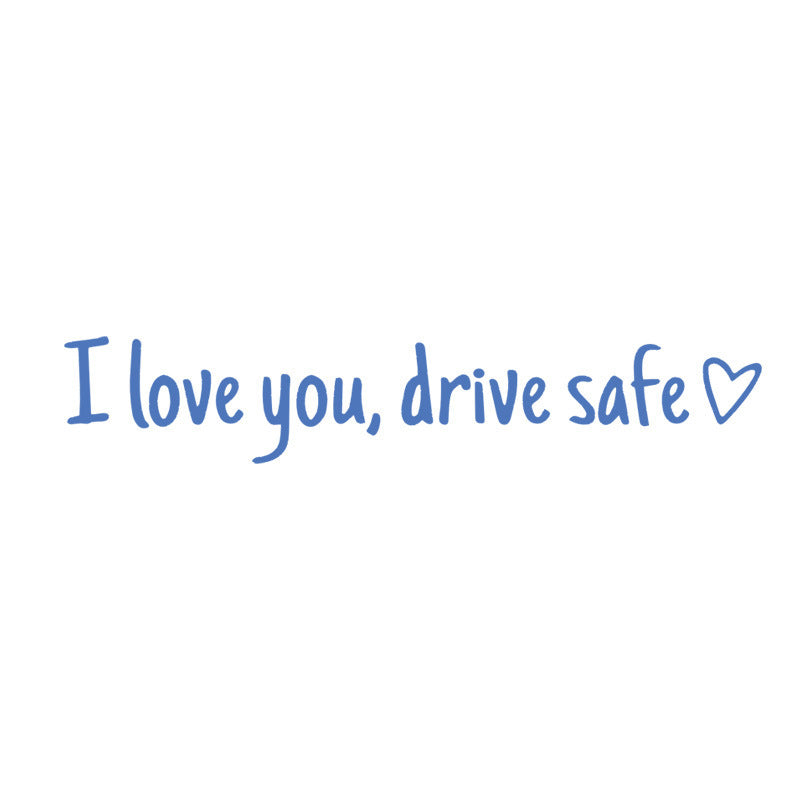 💖“I Love You Drive Safe“ adesivi a specchio