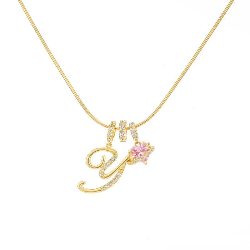 💖Sconto illimitato del 50%✨Collana con ciondolo a tre strati con lettere dalla A alla Z