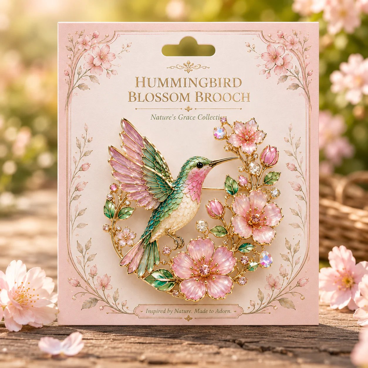 🌸Edizione limitata 2026 Spilla Colibrì Fiore – Elegante Spilla Floreale con Uccello, Gioiello Regalo per Donne