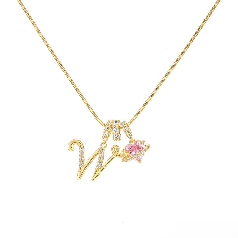 💖Sconto illimitato del 50%✨Collana con ciondolo a tre strati con lettere dalla A alla Z