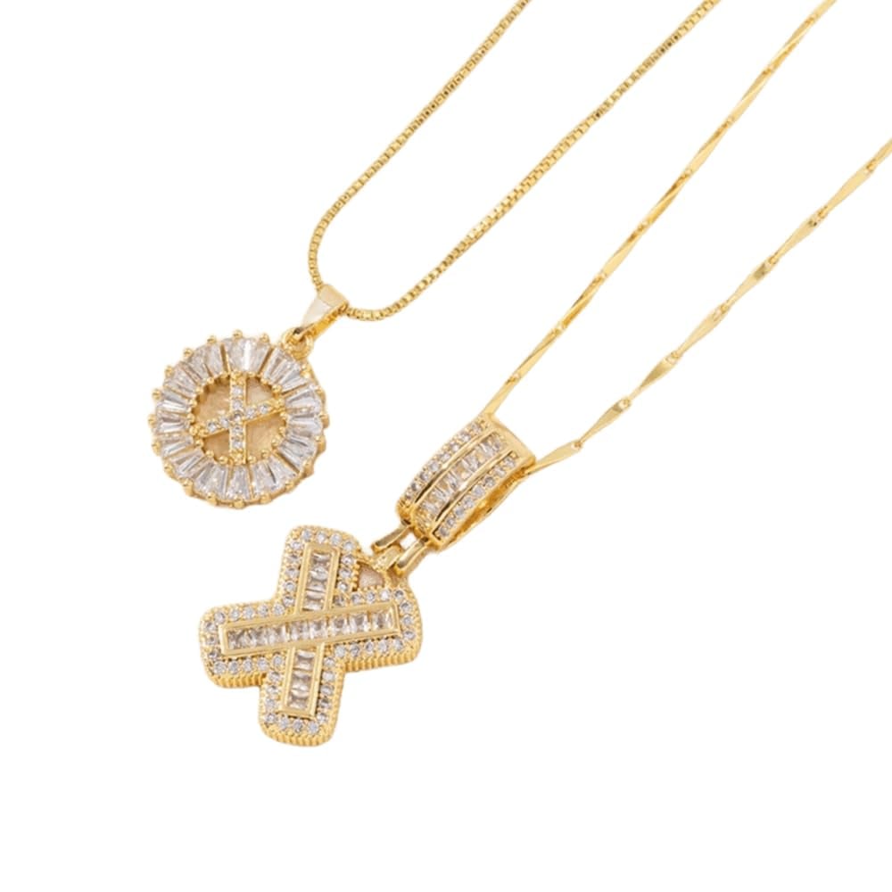 🎁Offerta di Capodanno, sconto del 50%💖 Set di 2 ciondoli con letter