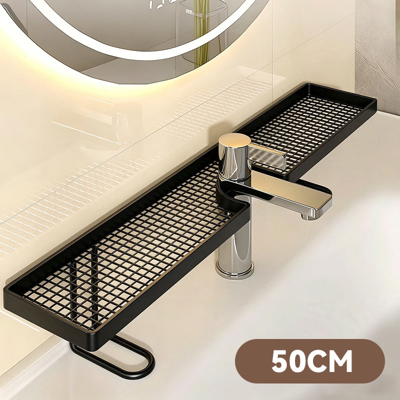 🚿Ordine ed eleganza sul tuo lavandino✨Contenitore multifunzionale in metallo per il bagno