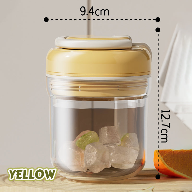 ❄️🥤Bicchiere di ghiaccio portatile con erogatore a pressione