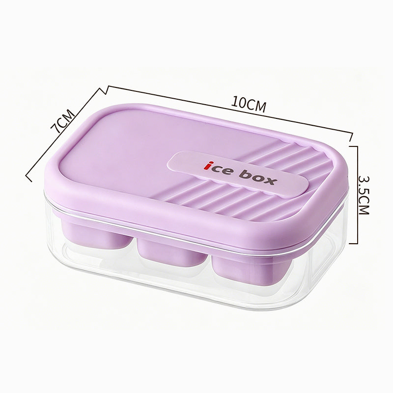 🎁OFFERTA 1+1 GRATIS! 🧊Cubetti di ghiaccio perfetti, senza sforzo--Mini vassoio per cubetti di ghiaccio – 6 scomparti