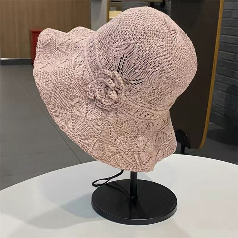 ✨Un connubio di stile e traspirabilità--🌸Cappello da pescatore traforato con motivi floreali