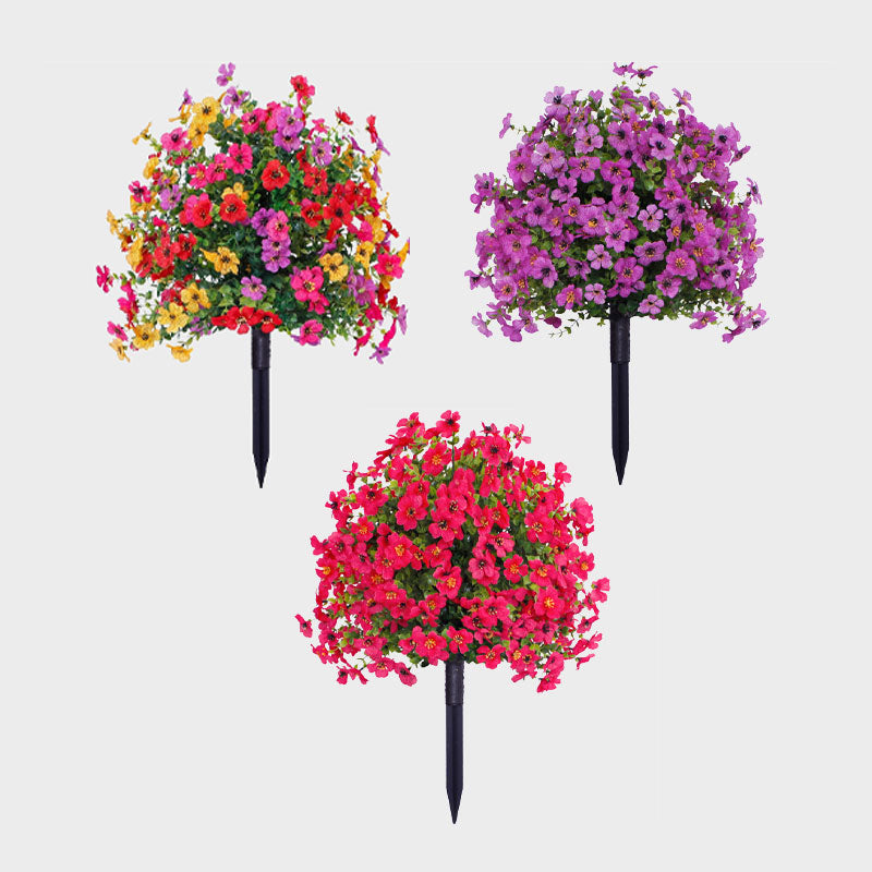 ✨🌷Eucalipto e violette artificiali come decorazione floreale per il terreno