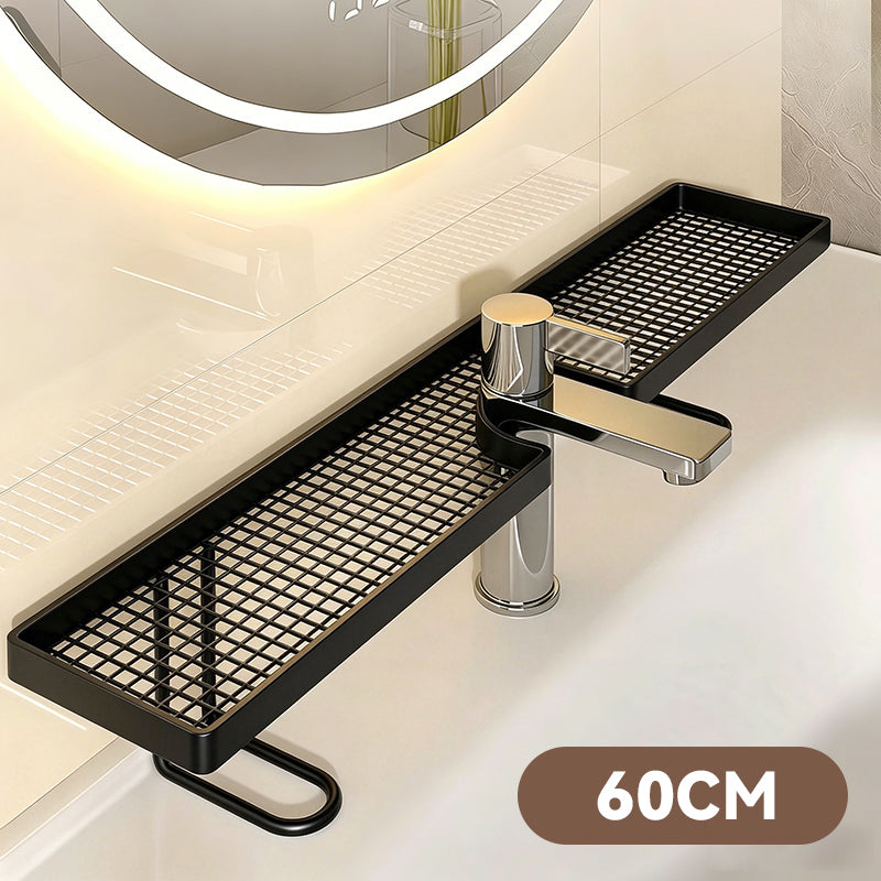 🚿Ordine ed eleganza sul tuo lavandino✨Contenitore multifunzionale in metallo per il bagno