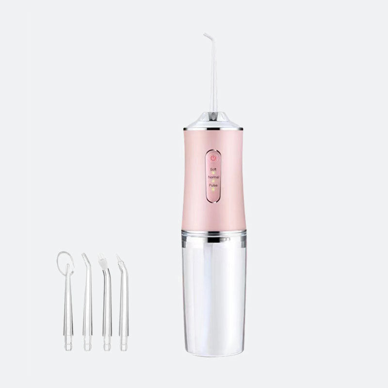 💦 Powerful water spray anytime, anywhere—a portable water flosser that easily fits in your backpack! 🎒🚗