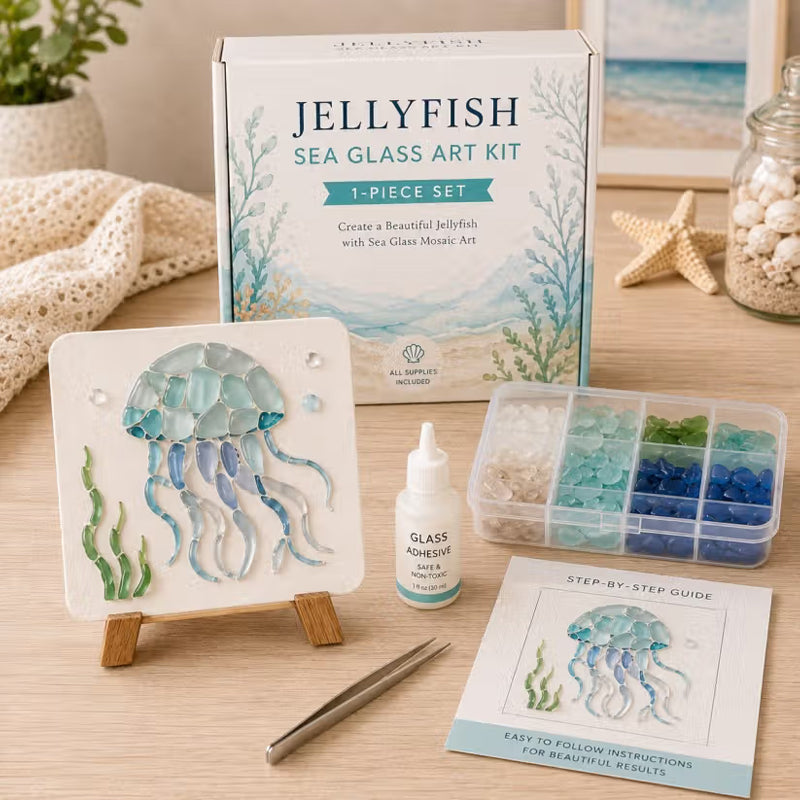 🌊✨ Kit artistico fai-da-te a tema oceano: crea uno splendido capolavoro a mosaico