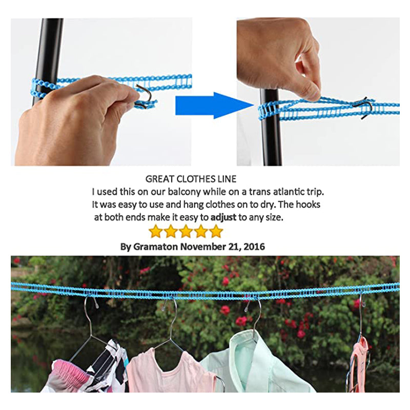 🔥Offerta imperdibile - 50% di sconto🔥Stendibiancheria antivento antiscivolo
