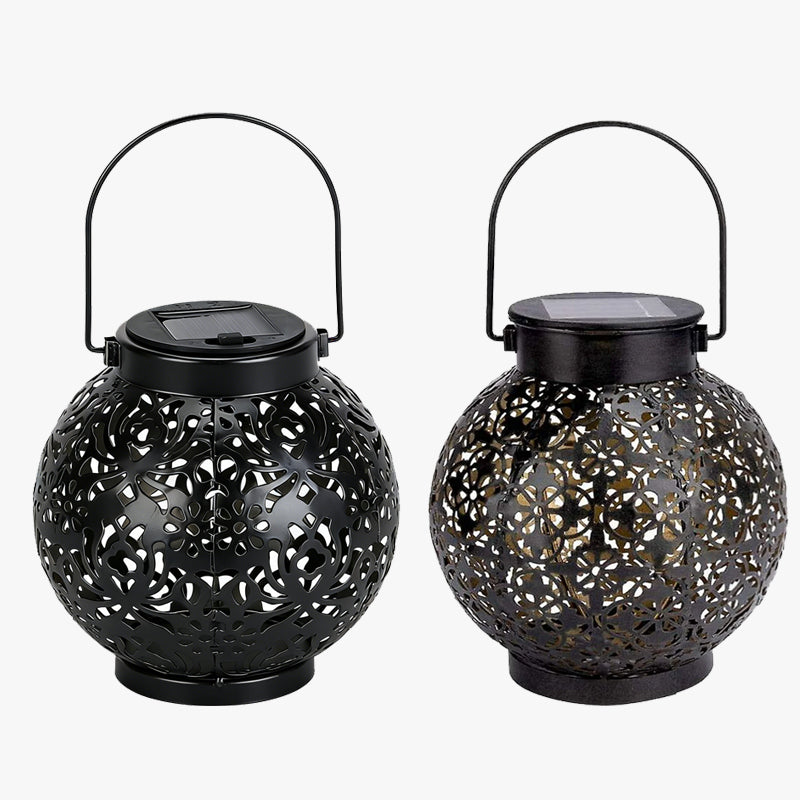 ✨ Trasforma il tuo giardino in un magico paese delle meraviglie! 🌙 Luci solari a motivi cavi 🏮