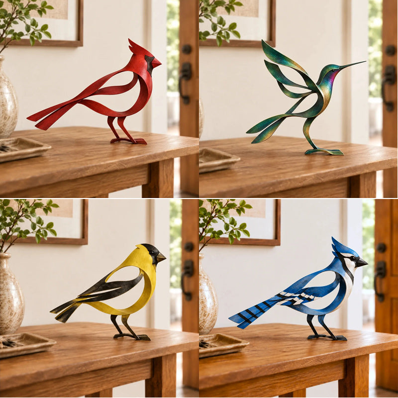 🕊️✨ Scultura d'uccello in metallo--un tocco artistico e leggero per ogni angolo