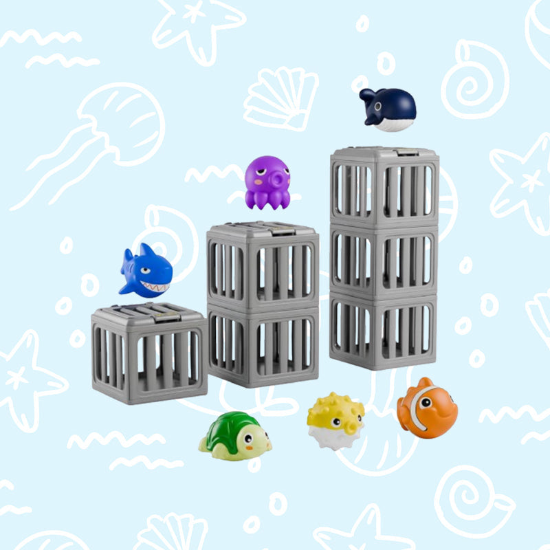 🏊Trasforma il tempo in piscina in un'avventura subacquea! 🐠Giocattoli per tuffi in piscina per bambini