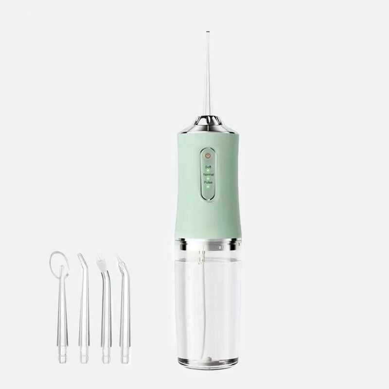 💦 Powerful water spray anytime, anywhere—a portable water flosser that easily fits in your backpack! 🎒🚗