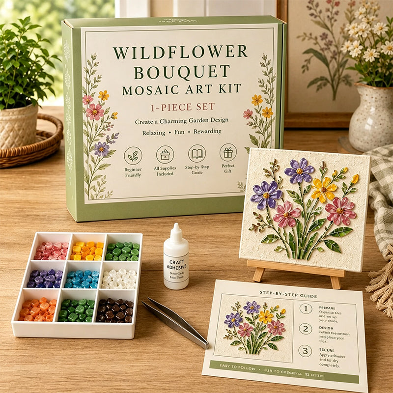 🌻🏡 Kit fai da te per mosaico da giardino in stile cottage: crea il tuo capolavoro