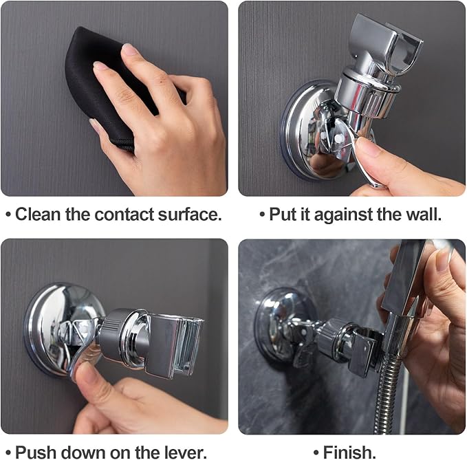 ✨Installa il soffione della doccia esattamente dove vuoi, senza bisogno di forare! 🚿