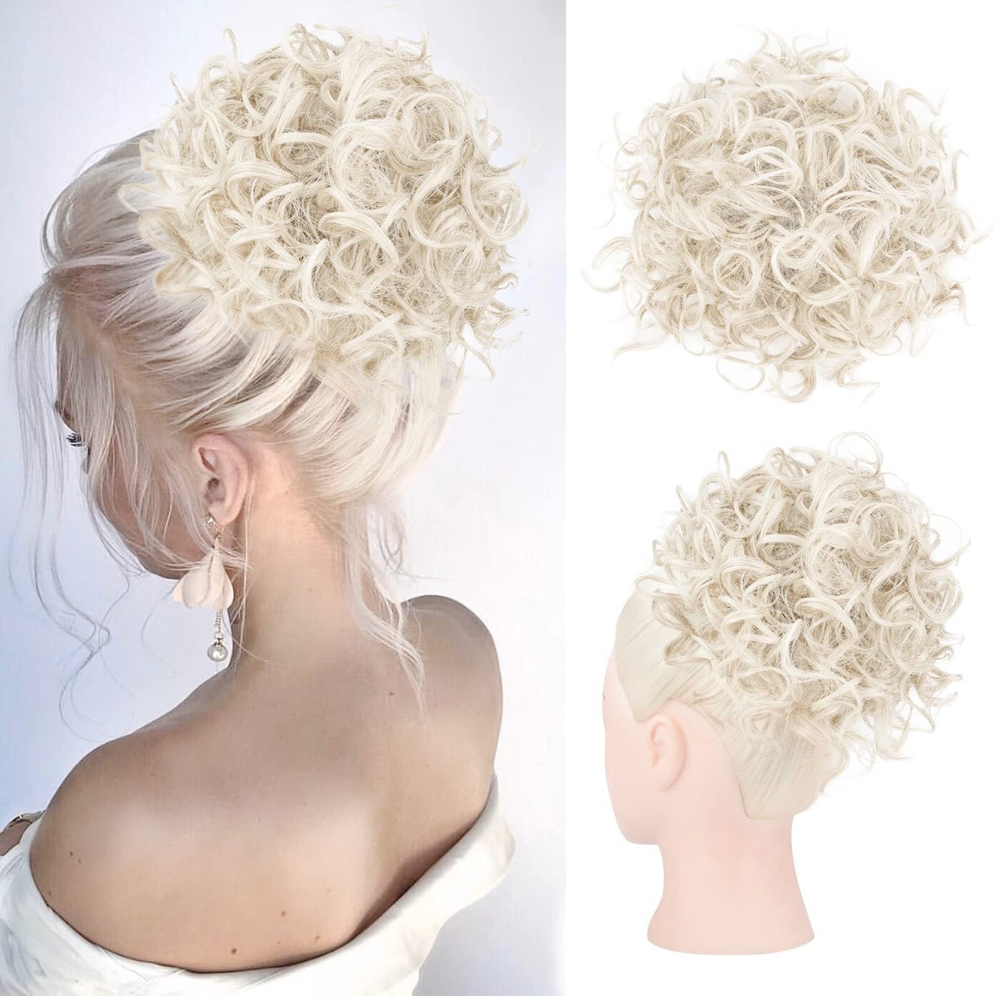 ✨Chignon morbido, corto e riccio con elastico