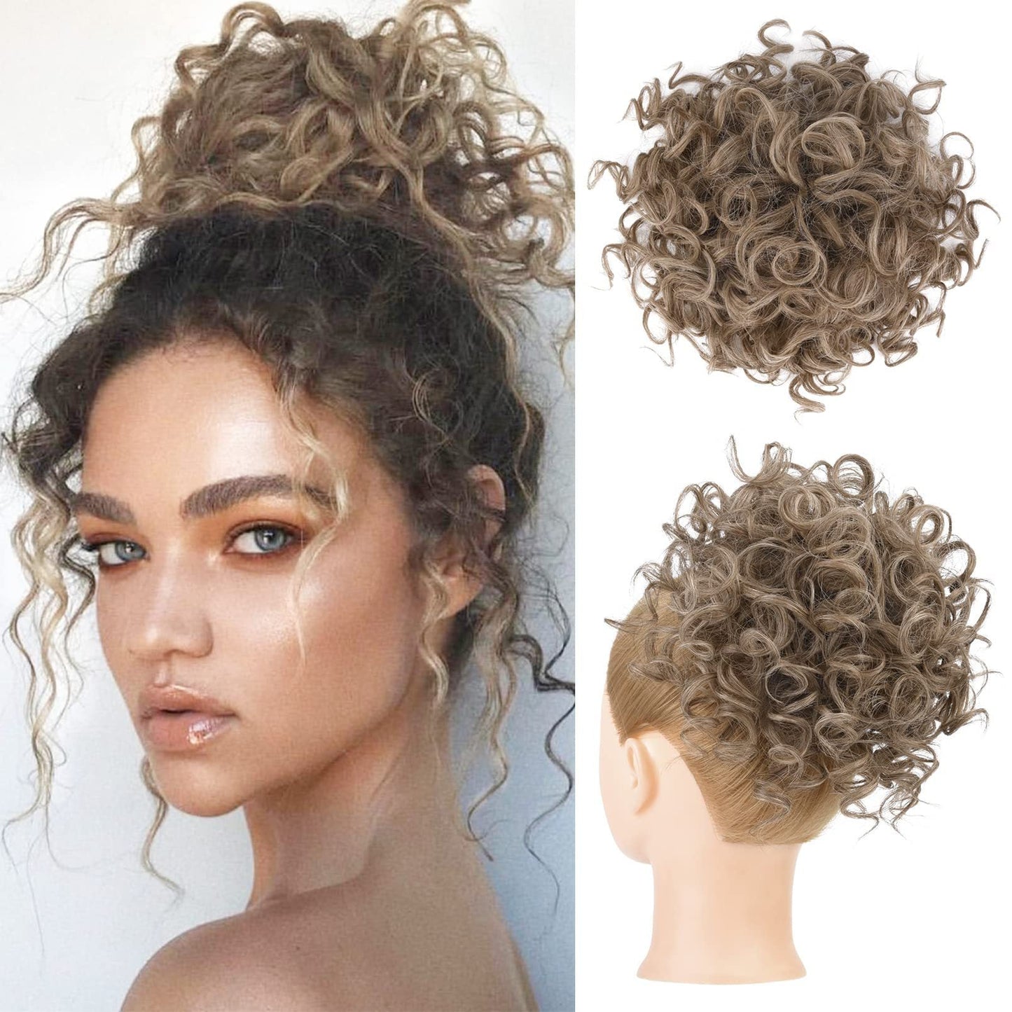✨Chignon morbido, corto e riccio con elastico