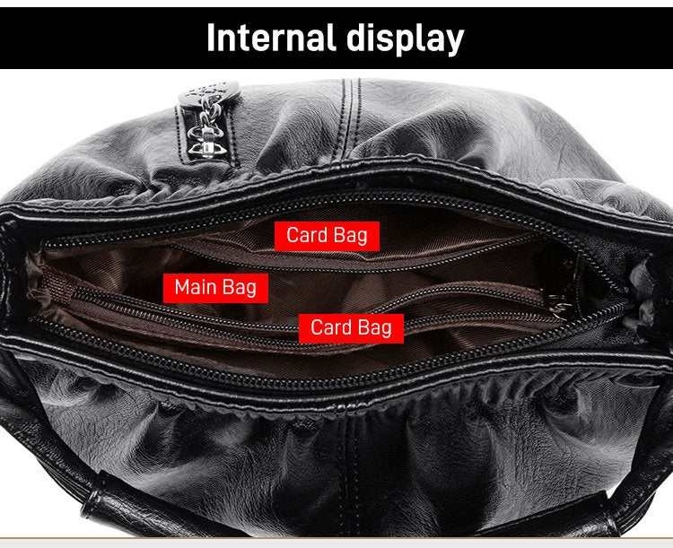 ⏳Offerta a tempo limitato⏰ Borsa a secchiello in pelle plissettata – Materiale morbido, tracolla regolabile e stile casual chic