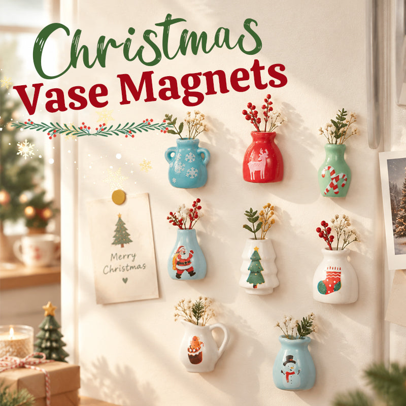 🎄🏺 Magnete da frigo natalizio a forma di mini vaso--un piccolo dettaglio tridimensionale per il frigo