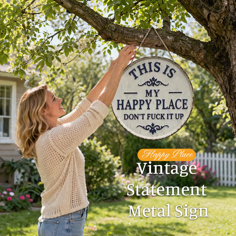 “This Is My Happy Place” &“This Is Our Happy Place”Door Sign--L'accento perfetto per il tuo ingresso. 🌟