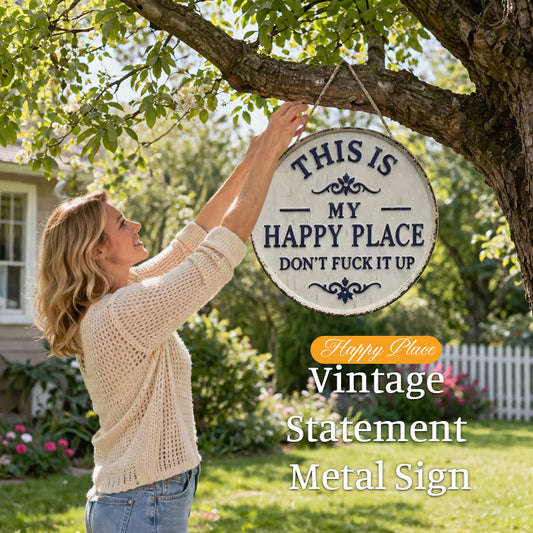 “This Is My Happy Place” &“This Is Our Happy Place”Door Sign--L'accento perfetto per il tuo ingresso. 🌟