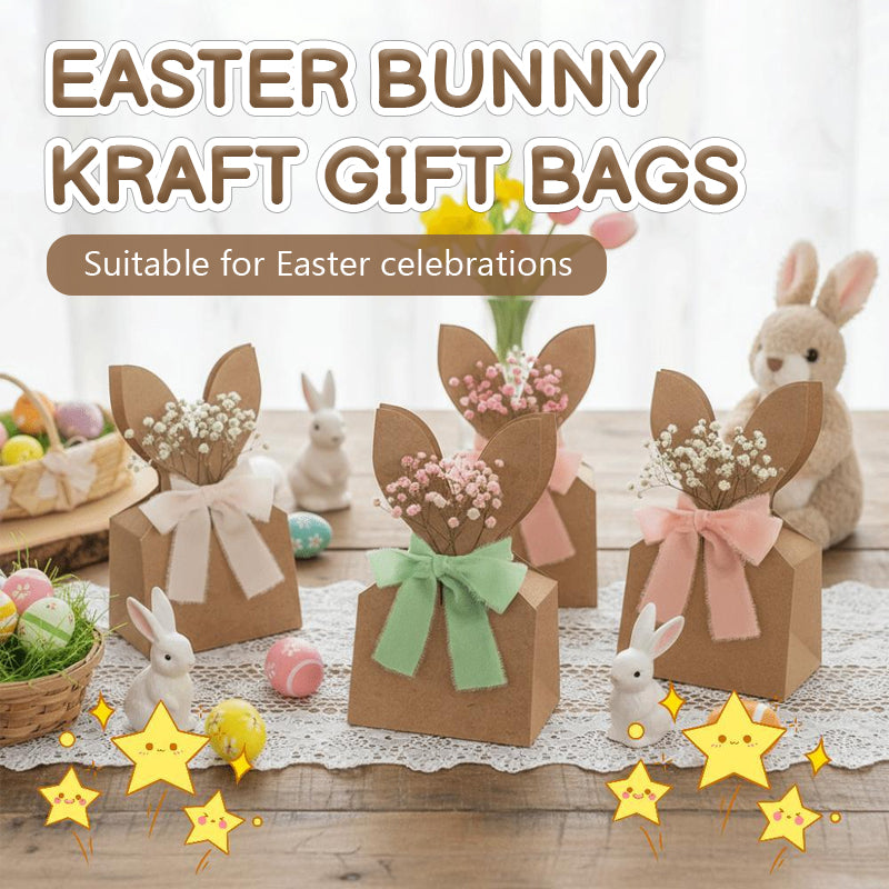 🐰 Decora la tua Pasqua: crea i tuoi sacchetti a forma di coniglietto pasquale con il nostro kit fai da te!🐰🌷