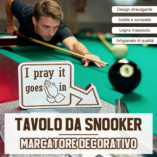 🎱 Segnapunti per 8 palline | Divertenti decorazioni in legno per tavoli da biliardo