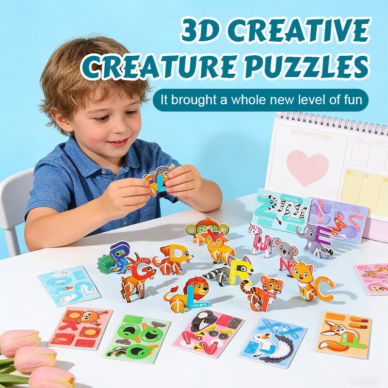 🦋 Esplora la natura con i puzzle 3D! 🐞✨
