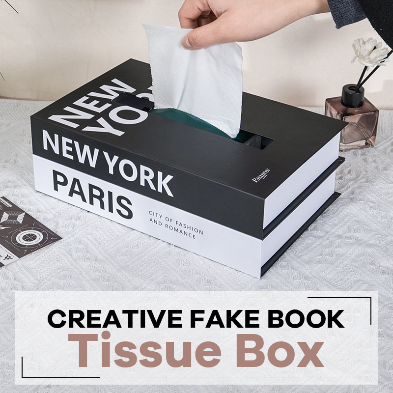 ✨ Un tocco di classe per la tua casa! 📚-Scatola di fazzoletti creativa a forma di libro finto📚