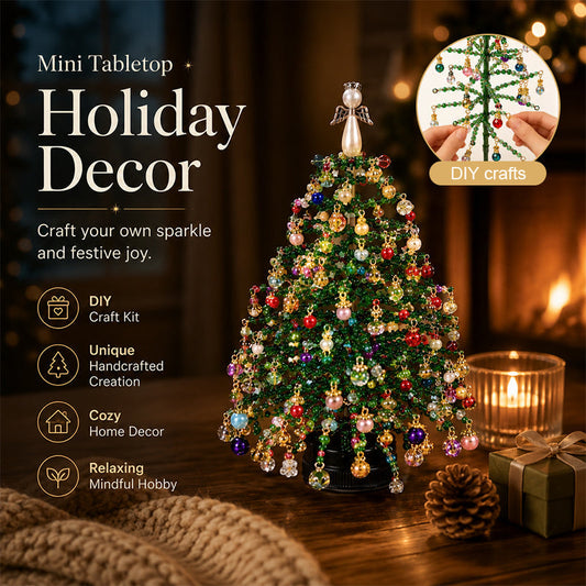 🎄✨ Kit fai da te per albero di Natale con perline – 🎅Crea la tua scintillante decorazione natalizia