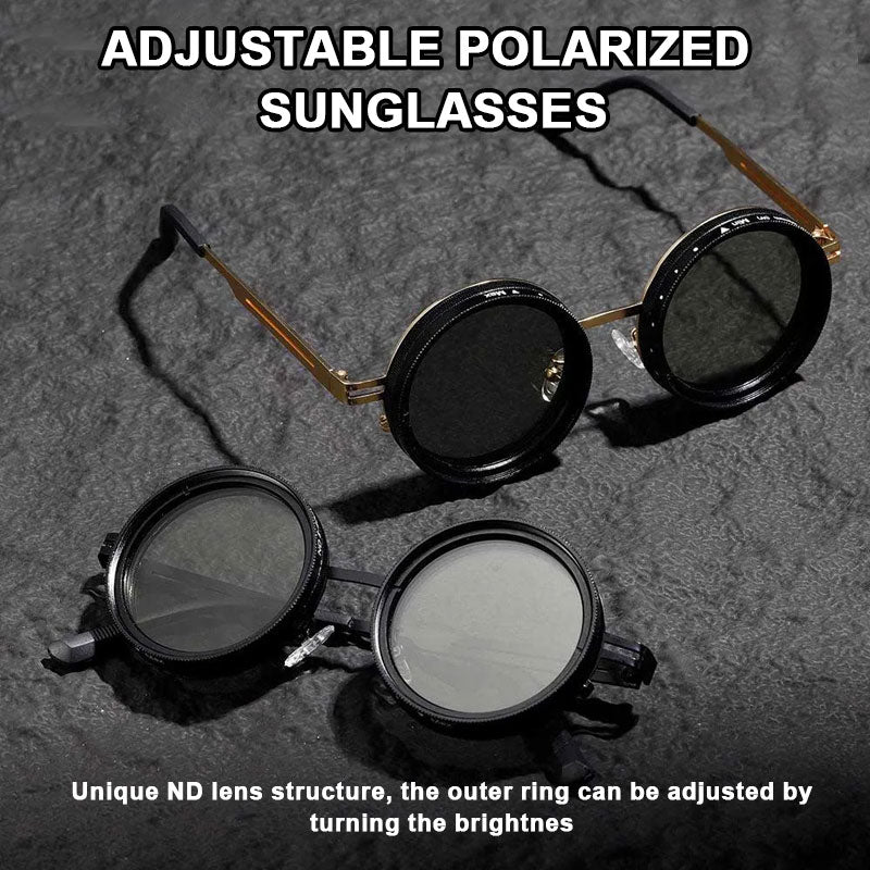 🕶️ Occhiali da sole polarizzati arrotondati di alta qualità regolabili da 1 a