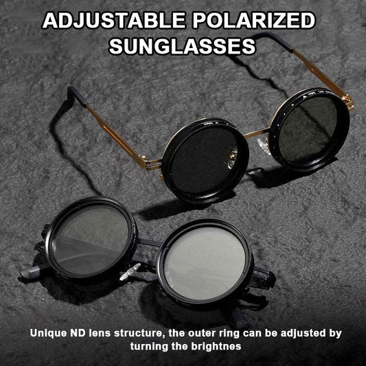 🕶️ Occhiali da sole polarizzati arrotondati di alta qualità regolabili da 1 a
