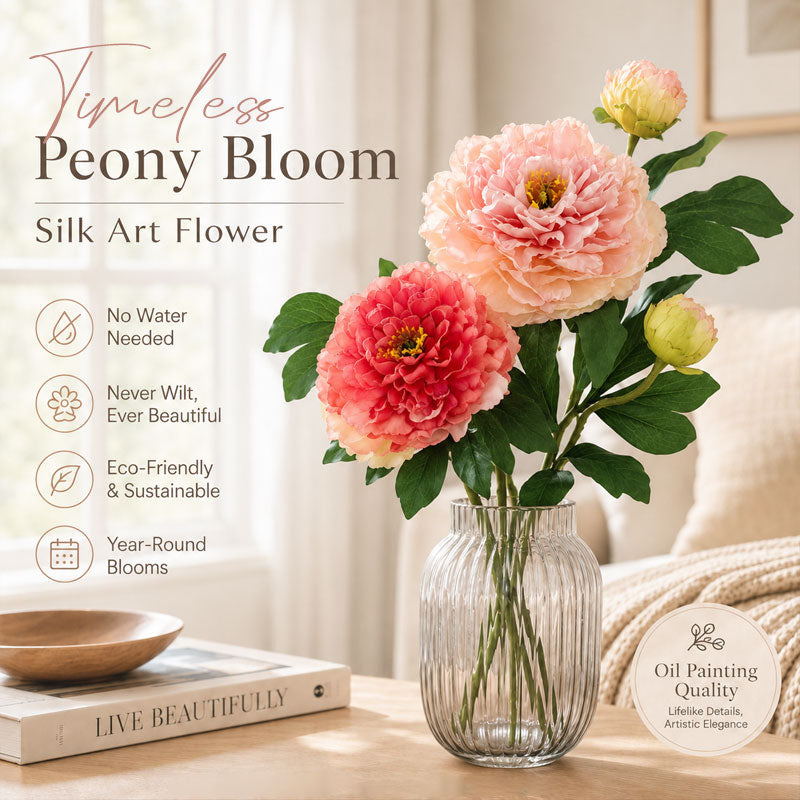 ✨La perfetta combinazione di stile naturale e funzionalità🌸 Fiori di peonia artificiali