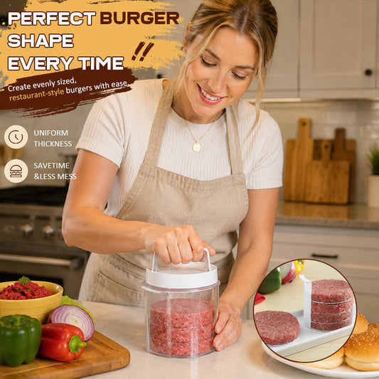 🍔 Pressa per Hamburger — Prepara svizzere perfette e succose in pochi secondi! ✨🥩