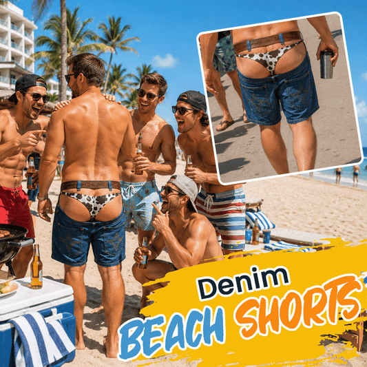 🏖️🤠 Costume da bagno in finto denim – stile western per un'estate da protagonisti