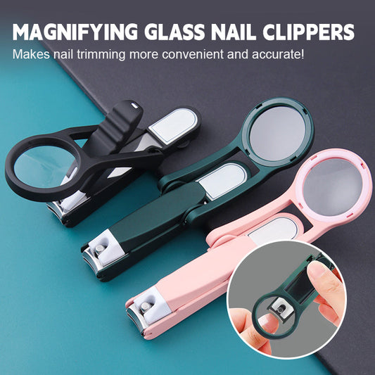 🔍 Tagliaunghie a prova di schizzi con lente d'ingrandimento