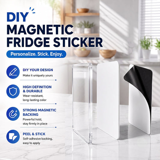 🧲 Kit fai da te per magneti da frigo in acrilico trasparente: crea i tuoi magneti cond bilder og kunst! ✨